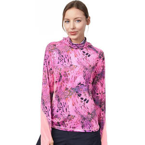 Maillot de pêche de haute qualité tissu polyester à séchage rapide sweats à capuche par sublimation à manches longues sweats à capuche respirants pour femmes à séchage rapide - Product Image 1