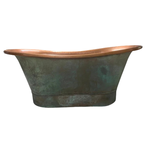 Green Patina Antique Finish Soaking Copper <b>Bathtubs</b> High Quality Handmade Elegant Foot Freestanding Tub <b>Bathtub</b> - Product Image 6