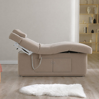Lit de beauté électrique de luxe avec chauffage, rangement USB, réglable, pour soins du visage, idéal pour salons de beauté, spas et cliniques (vente en gros)