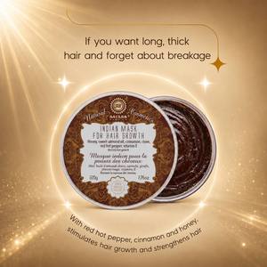 Crème Intensive Fortifiante pour Cheveux au Miel, Huile d'Amande, Clou de Girofle et Poivre Rouge pour un Soin Nourrissant Extrêmement Hydratant Formule 2-EN-1 - Product Image 2