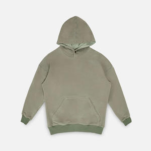 Poche avant personnalisée légère séchage rapide 100% coton à capuche pour hommes vêtements d'extérieur élégants sweat à capuche respirant avec logo personnalisé - Product Image 4