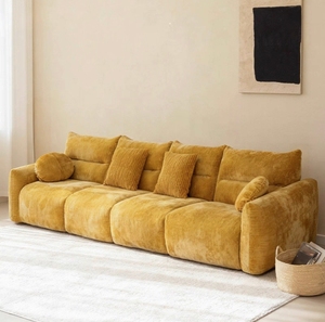 Sofá Moderno al por Mayor, Estructura de Madera de Alerce, Espuma de Alta Resiliencia, Sofá de Lujo para Sala de Estar - Product Image 3