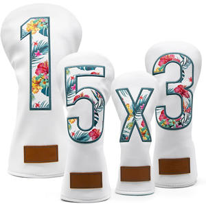 Couvre-chef universel hybride de golf pour hommes, cuir PU, cou élastique, style chaussette, doublure intérieure souple, convient à la plupart des clubs en bois - Product Image 6