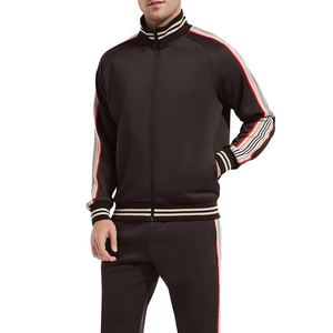 Survêtements pour hommes de haute qualité 100% coton, unis, surdimensionnés, avec logo personnalisé imprimé et brodé, respirants pour la saison d'automne - Product Image 4