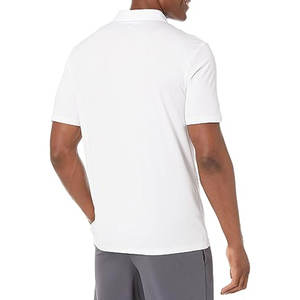 Polos ligeros para hombre del mejor proveedor, ropa de calle completa personalizada, estampado sólido, mangas cortas de alta calidad - Product Image 2