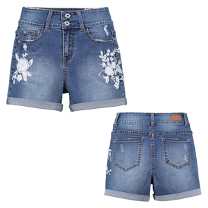 Women High Waist Skinny Fit <b>Denim</b> Shorts Vintage Sexy Breathable Ripped Distressed Summer <b>Stretch</b> Casual Streetwear Trendy - Product Image 1