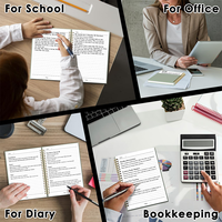 Carnet à spirale A5 ligné, bloc-notes professionnel en gros, lot de 120 pages, idéal pour cadeau