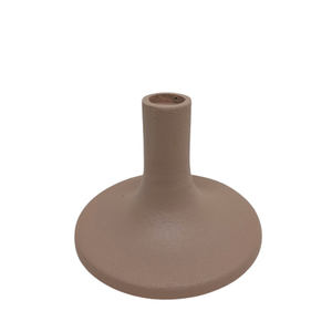 Lot de 2 bougeoirs en aluminium de grande taille couleur champignon pour la décoration de table de la maison et des hôtels - Product Image 1