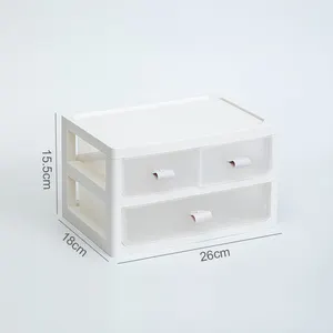 2/3/4 layers frosted clear plastic storage drawerswhite elegant home bath desktop storage boxes cabinet makeup jewelry organizer