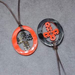 สร้อยคอเขาควายวัวมาใหม่ของผู้หญิงเครื่องประดับกระดูกรูปสัตว์ขัดเงาลูกปัดดีไซน์ธรรมชาติสำหรับผู้หญิงของขวัญแต่งงานสำหรับเด็กผู้หญิง - Product Image 4