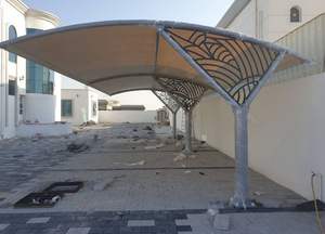 Abri de voiture en acier galvanisé, auvent pour 2, 4, 6, 8 voitures, station de recharge pour véhicules électriques, structure pergola, abris de voiture imperméables à vendre aux Émirats arabes unis - Product Image 6