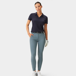 Pantalones de Golf Holgados y Anchos para Mujer, al por Mayor, Personalizados, Material de Spandex/Algodón, Cierre de Botones, Secado Rápido, Transpirables - Product Image 2