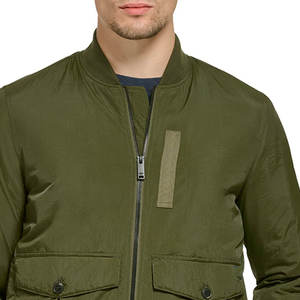 Vente en gros Veste bombardier de créateur grande taille pour hommes Blouson de golf coupe-vent léger et décontracté uni pour hommes - Product Image 6