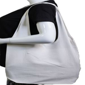 Bolsa de lona de algodón 100% ecológica con logotipo personalizado, asas recicladas, bolsa de compras de playa multiusos resistente para comestibles - Product Image 2