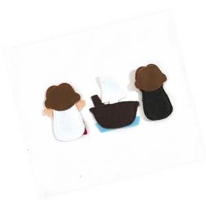Juego Completo de Marionetas de Dedo de Tela Calm Storm, Serie Jesús, Marionetas para Niños de 2 a 6 Años, Enseñanza de la Fe, Milagros Bíblicos, Inspiradores - Product Image 4