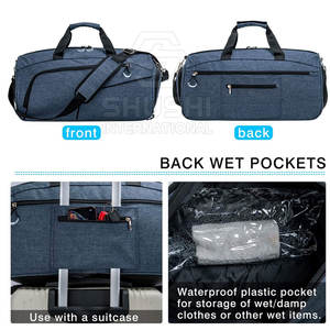 Bolsa de viaje grande de alta resistencia personalizada para fútbol americano, bolsa de viaje impermeable de poliéster, color personalizado, gimnasio deportivo para hombres - Product Image 3