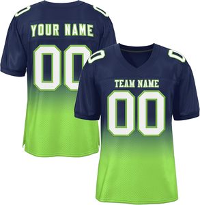 Camiseta de fútbol americano de alta calidad, antiolor y resistente a las bacterias, tela duradera y transpirable, mangas a rayas, equipos de talla grande - Product Image 2