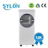 Aire Acondicionado Portátil de 12000 BTU con Función de Calefacción y Refrigeración, Unidad de CA de Bajo Ruido (54dB) para el Hogar, 220-240V 50Hz
