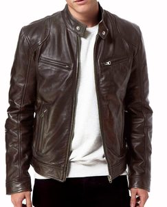 Venta al por mayor de invierno grueso chaqueta de cuero de vaca proveedor personalizado logotipo en relieve Forro Cierre de cremallera transpirable OEM de Pakistán - Product Image 3