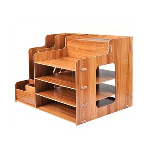 Organizzatore da Scrivania in Legno Bluelander con Scomparti Multipli per Portapenne - Product Image 3