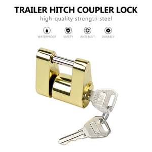 Verrou de coupleur en alliage de zinc Vypart avec broche de 1/4 pouce pour supports de remorque jusqu'à 3/4 pouces - Product Image 3