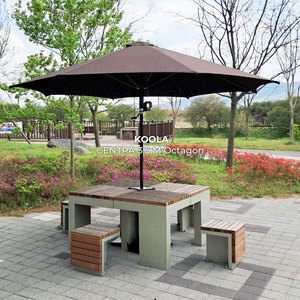 Sombrilla Comercial de Acero para Patio de 11.5 Pies |   Tela de Sombreado Resistente de 3.5M KOOLA CENTRA - Product Image 1
