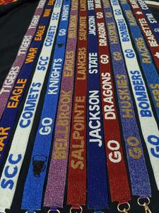 Handmade Beaded Bag Straps <b>Game</b> Day Strap for Clear Beaded Handbag Seed Beaded Box Hand Embellished Hairbands - Product Image 5