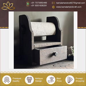 Portarrollos de Cocina de Madera Maciza Estilo Vintage, Mueble para Cajón de Cocina, Mueble para Baño, Bar, Sala de Estar - Product Image 6