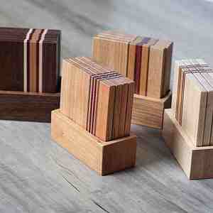 Top Selling Handicrafts <b>Slate</b> <b>Coaster</b> Square Walnut Mango Wood Custom Shape Indian Manufacture With High Quality - Product Image 2