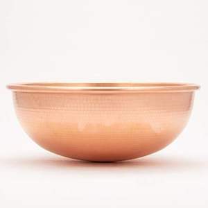 Recién llegado, tazón para servir alimentos de diseño moderno, tazón de cobre martillado de Calidad exclusiva con asa para accesorios de cocina - Product Image 6