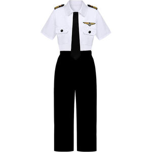 เสื้อเชิ้ตและกางเกงขาสั้นคุณภาพสูง ออกแบบตามสั่ง สไตล์ไฮสตรีท สำหรับเด็กนักเรียนประถม  ทันสมัย เหมาะสำหรับเด็กชายและเด็กหญิง ใส่ในช่วงฤดูร้อนและงานรับปริญญา - Product Image 1