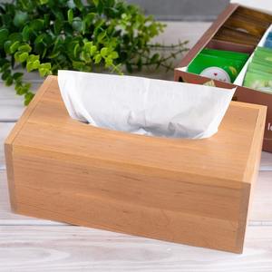 Vajilla Servilletero de madera Soporte de papel tisú de mesa de lujo de madera de alta calidad para mesa de comedor - Product Image 1