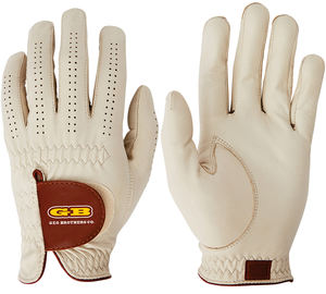 Gants de golf en cuir Cabretta véritable de haute qualité avec logo personnalisé - Sangle de poignet réglable et protection UV - Utilisation en salle de sport et en cyclisme - Vente en gros - Product Image 2