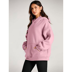 Women's <b>Vintage</b> <b>Oversized</b> Hoodie Long Sleeve Fleece <b>Sweatshirt</b> with Embroidered Techniques Stand Collar Winter Outfits - Product Image 3
