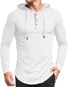 T-shirt à capuche à manches longues pour homme - Product Image 5