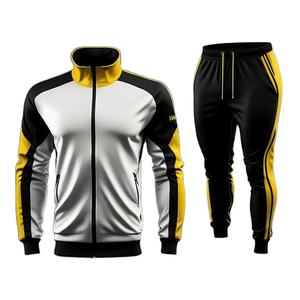 Precio bajo de alta calidad liso 100% algodón transpirable hombres chándales diseños elegantes pantalones de chándal de moda ropa deportiva chándales - Product Image 3