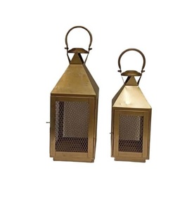 Top Quality <b>Iron</b> Hanging Lantern Set of 2 Pcs With Polish Finished For Home Decor Metal Hanging Lanterns - Product Image 2