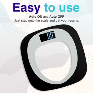 Báscula de Baño Digital Inteligente Hoffen HO-29, de Vidrio Templado, con Cuatro Puntos de Medición, Capacidad de 180 kg, Inalámbrica - Product Image 4