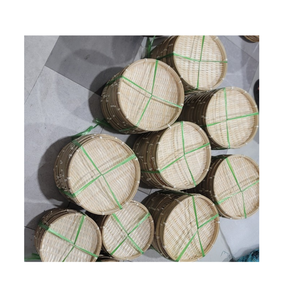 Bandeja de bambú al por mayor de Vietnam, cesta de servicio ecológica de alta calidad hecha a mano - Product Image 2