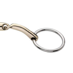 Broca de anillo suelto articulada Mullen, broca de filete de caballo de acero inoxidable, tachuela ecuestre, equipo de entrenamiento y equitación para caballos - Product Image 5