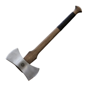 Wholesale Customized Top Quality OEM ODM Service Professional Axe Dual Blade Chopping and Camping Hatchet with Ash Wood <b>Handle</b> - Product Image 1