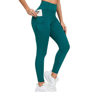 Leggings de sport de fitness en polyester spandex Logo et taille personnalisés Leggings pour femmes de grande taille du Pakistan - Product Image 4
