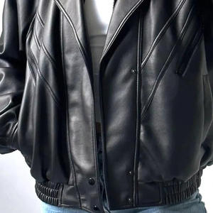 Veste en cuir pour femmes, best-seller, nouvelle mode, veste en cuir coupe-vent pour femmes - Product Image 6