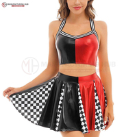 Dernier modèle d'uniforme de cheerleading pour femmes Uniforme de cheerleading en polyester avec impression par sublimation personnalisée