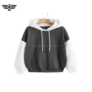 2025 superventas de las mujeres de color personalizado bloque largo pulóver con capucha estilo callejero diseño de punto temporada de invierno cuello con capucha 100% - Product Image 1