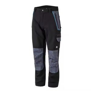 Pantalon de travail zippé à prix abordable, nouveau design, en polyester respirant, plusieurs poches, avec éclairage LED, imperméable, logo personnalisé, pour la construction - Product Image 1