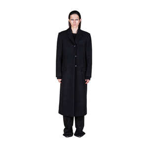 Manteau en laine mélangée chaud et élégant pour femmes, long jusqu'aux genoux, manteau en laine tendance pour femmes, créateur - Product Image 4