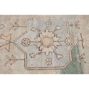 4.4x8.6 ft Rug, Vintage Turkish Rug, <b>Brown</b> <b>Wool</b> Rug - Product Image 5