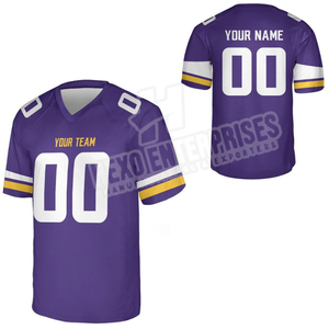 Custom Made Adult American <b>Football</b> Jersey High Quality Sublimation Print Polyester Quick Dry Short Anti-Bacterial Breathable - Product Image 6