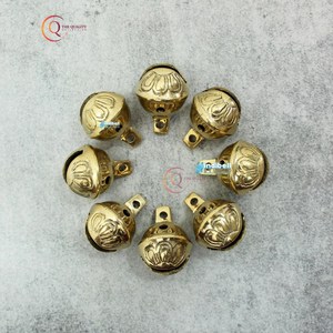 Mini campanas de Navidad doradas surtidas de diseño de lujo para árbol de Navidad decoración de pared del hogar fiestas festivas en decoración de Hotel Resort - Product Image 4